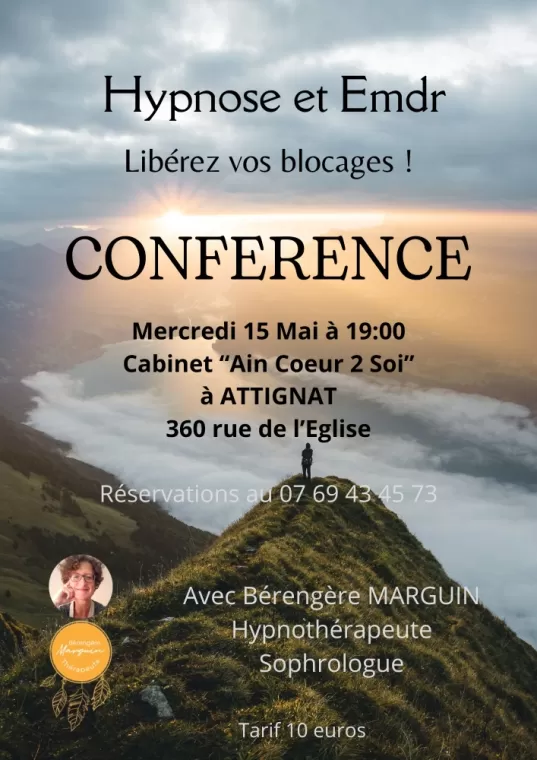 RDV L'Entracte le 12 juin à BOURG EN BRESSE . Acupuncture et Hypnose ! COMBO GAGNANT 