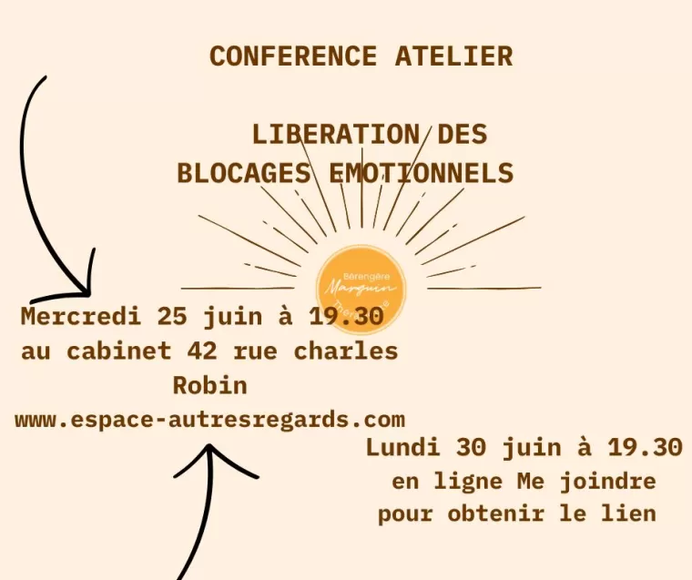 Conférence sur la libération des traumatismes avec l'EMDR et l'hypnose, Bourg-en-Bresse, Marguin Bérengère