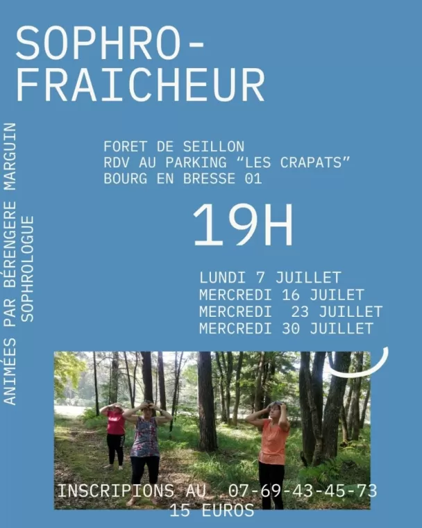 Me rafraichir en forêt cet été à Bourg en Bresse avec Bérengère Marguin , Bourg-en-Bresse, Marguin Bérengère